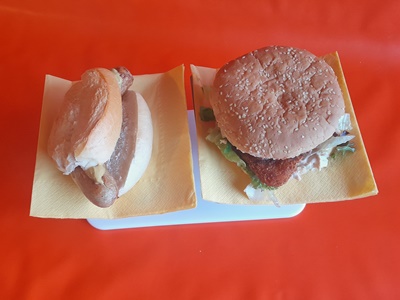 Snackwelle breit für Hamburger